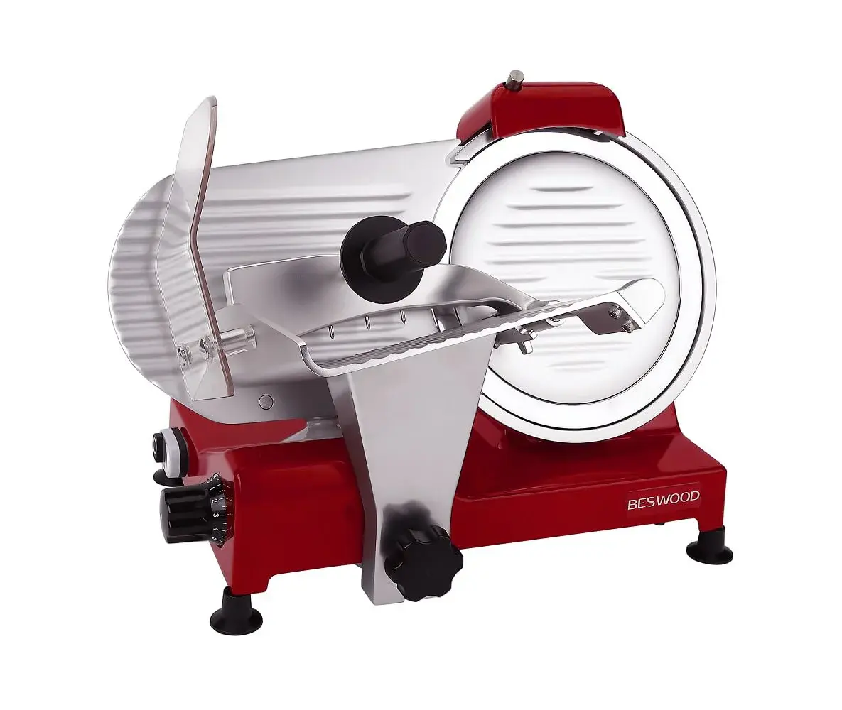 BESWOOD Electric Meat Slicer (RED)