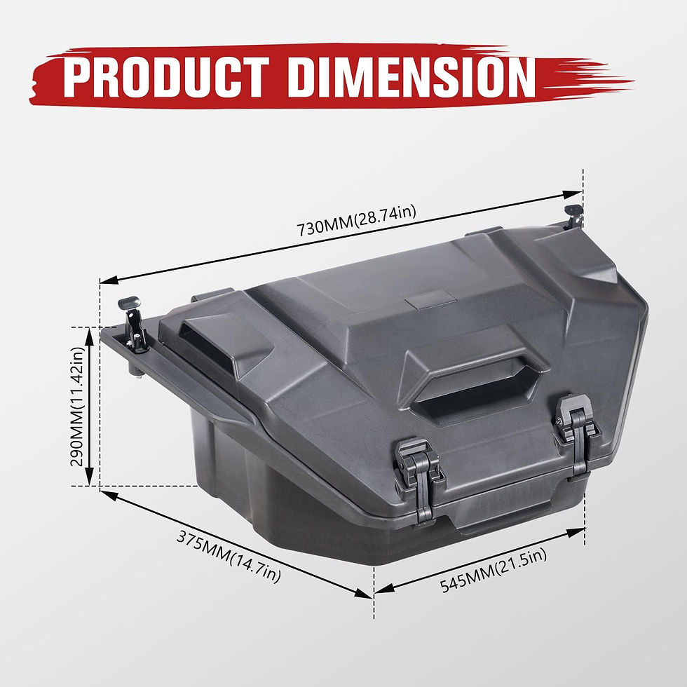 Thumbnail: A & UTV PRO 36 QT Rear Cargo Box