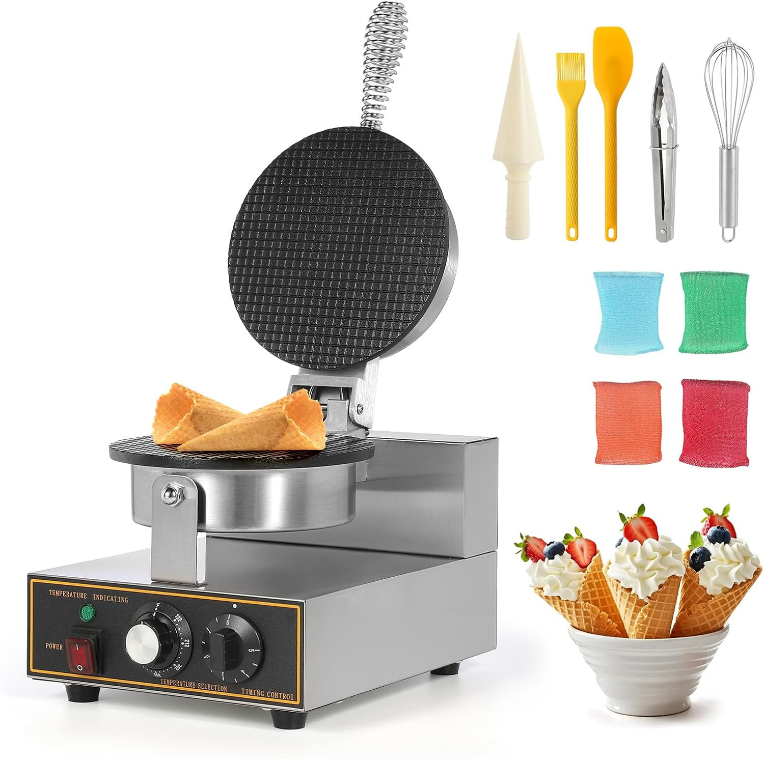 Dyna-Living Ice Cream Cone Machine Waffle Cone Maker