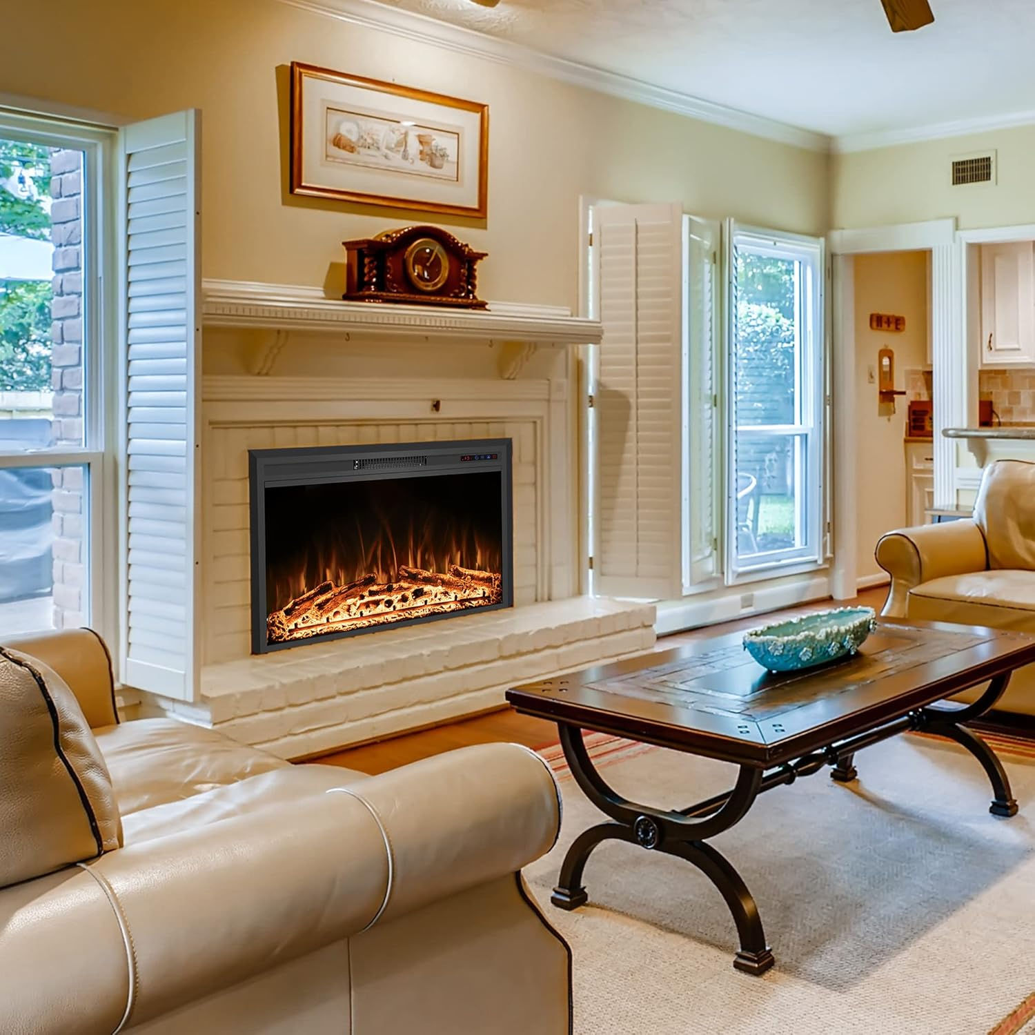 RODAFLAME Electric Fireplace