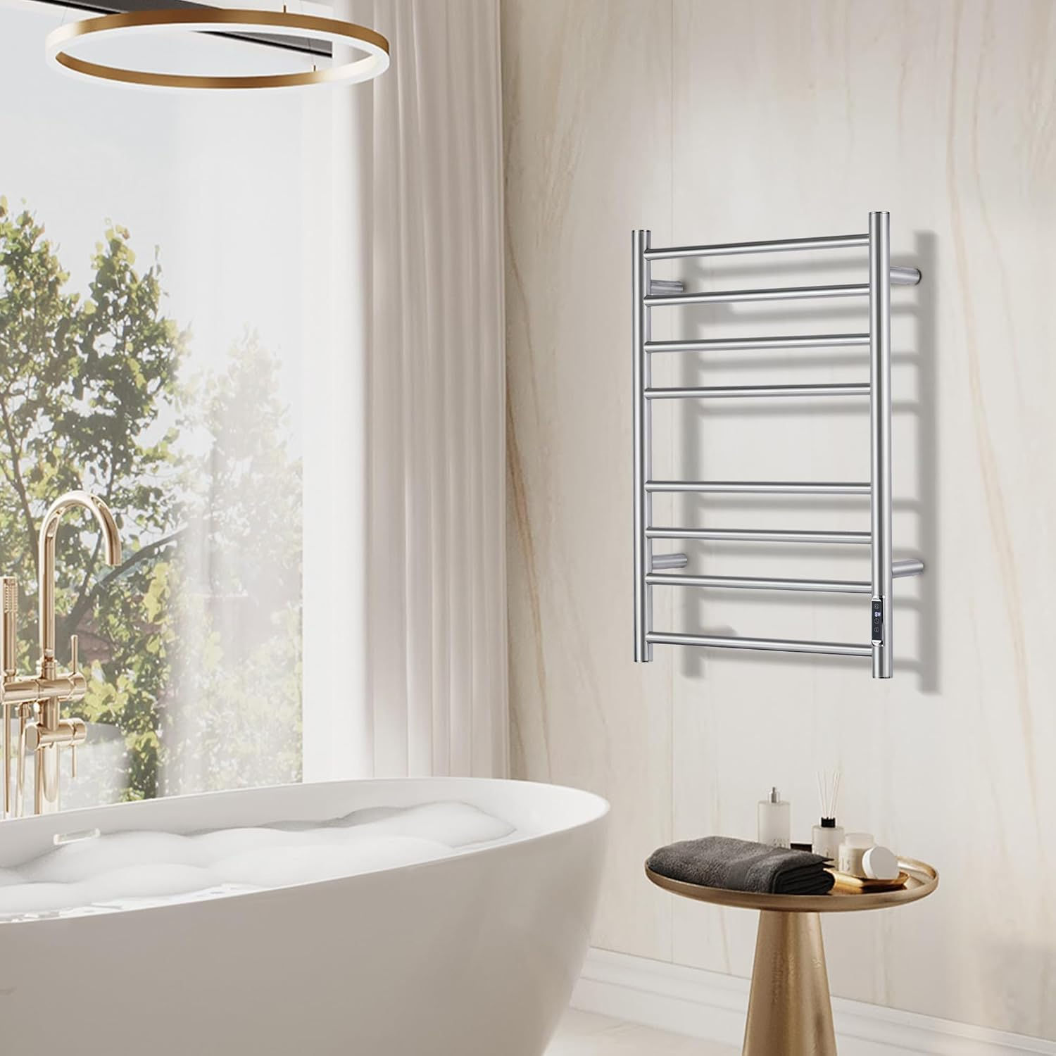 Towel Warmer Bathroom Wall Mounted Drying Rack