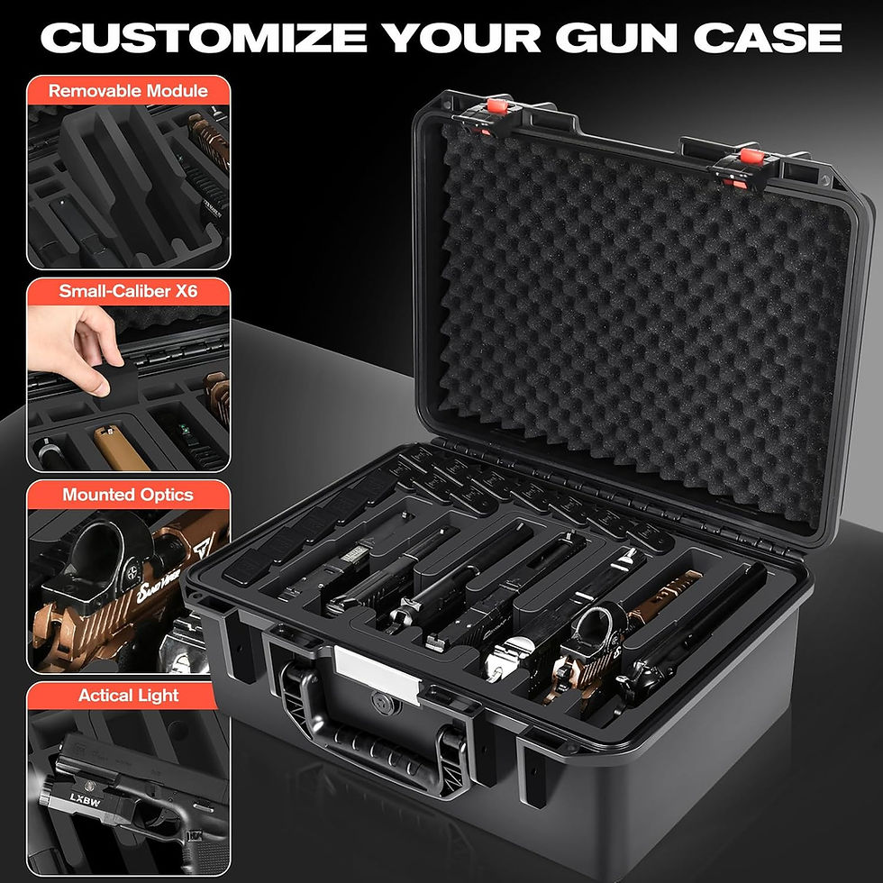 Thumbnail: HOSOCASE Waterproof Handgun Pistol Carrying Case