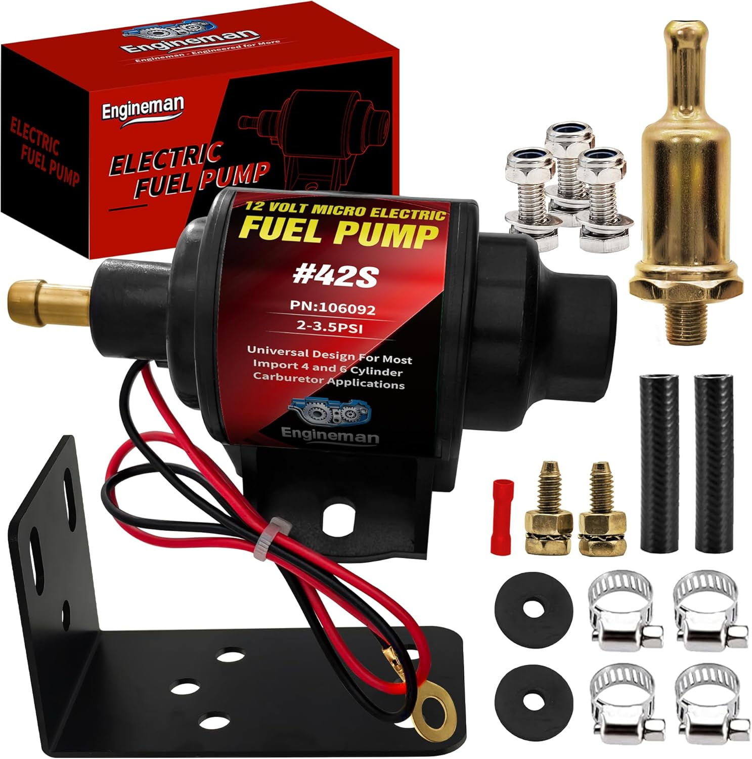 ENGINEMAN 12V Electric Fuel Pump-N