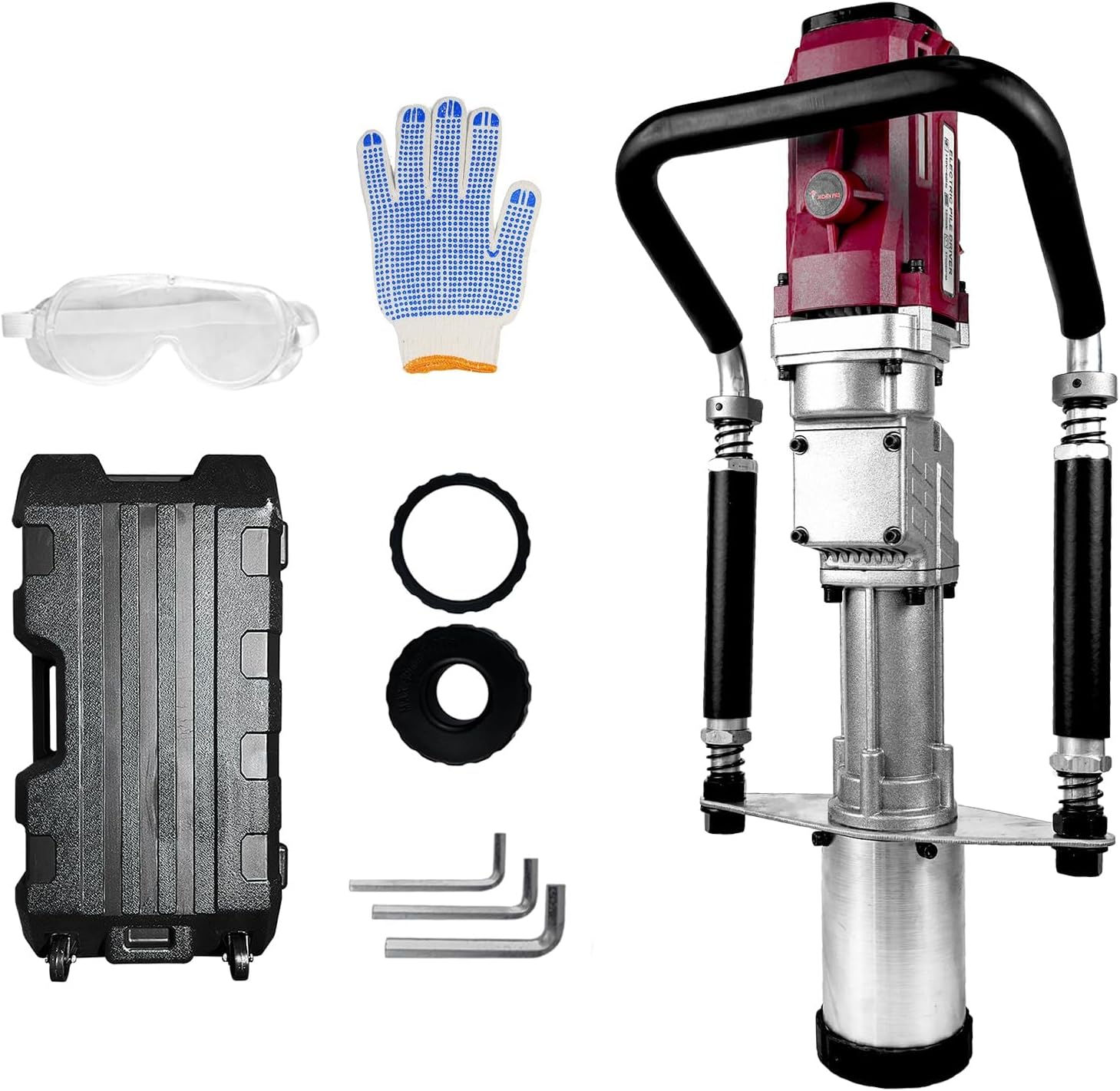 JKCHEN PRO Electric Pile Driver Hammer