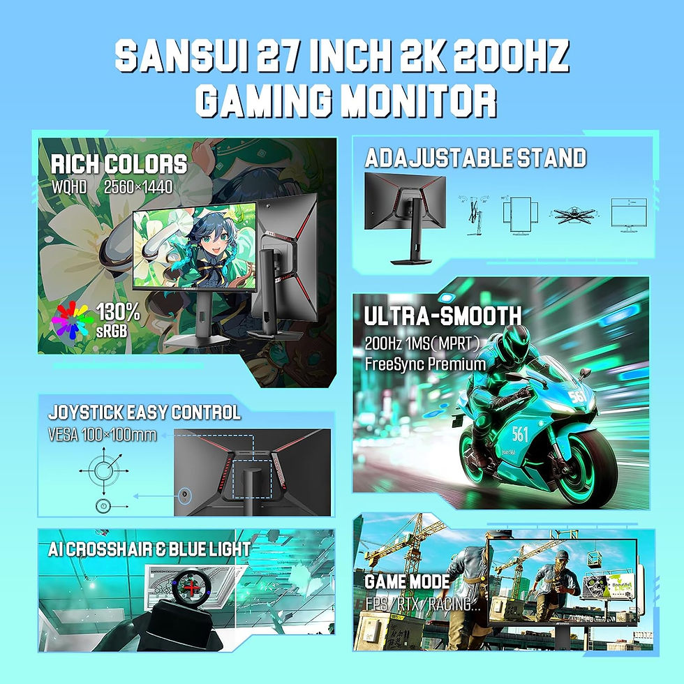 Thumbnail: 27" SANSUI Gaming Monitor 200 Hz