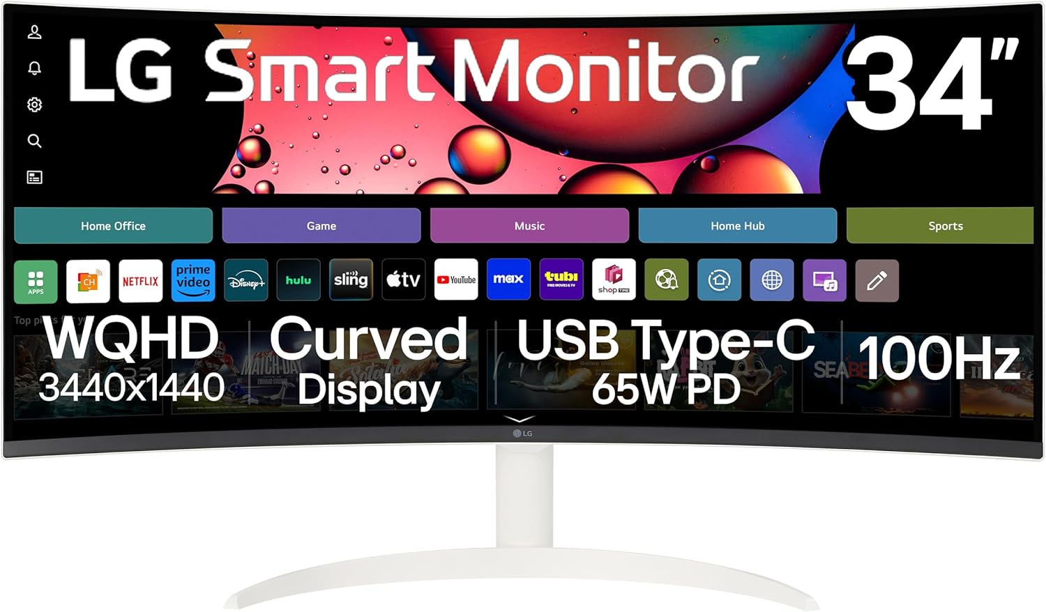 34" LG QHD Monitor 100 Hz