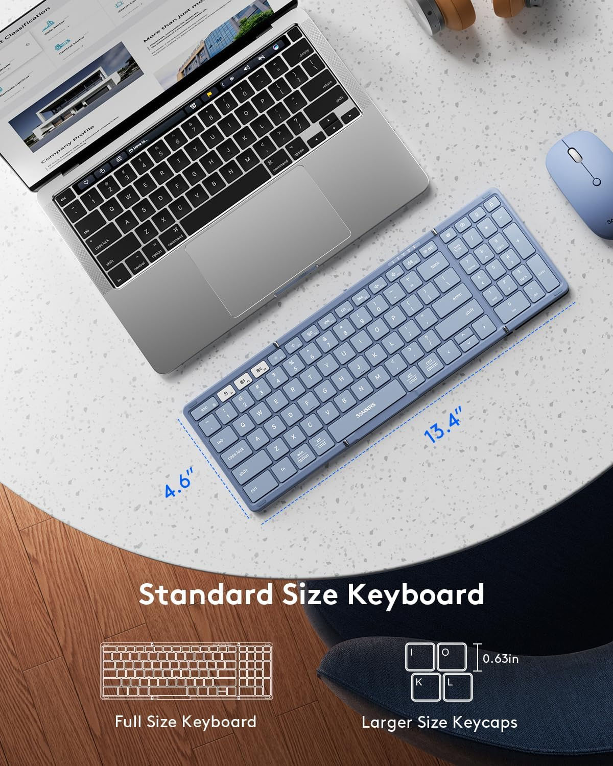 Samsers Foldable Bluetooth Keyboard