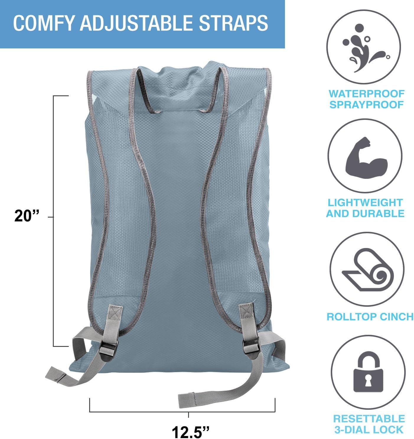 Lewis N. Clark Waterproof Locking Backpack