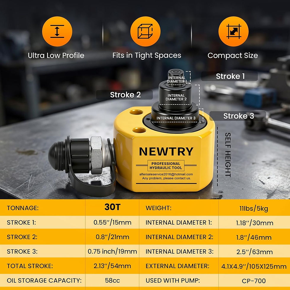 Thumbnail: NEWTRY Hydraulic Jack Porta Power Kit