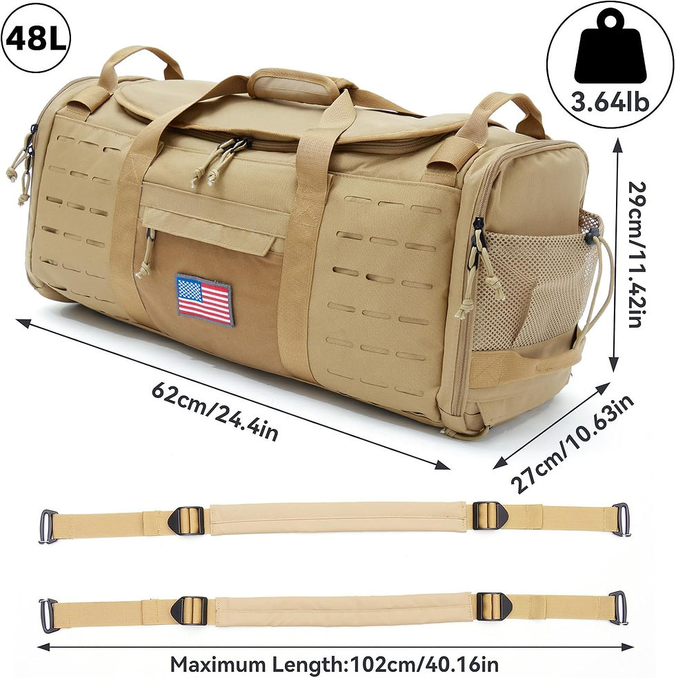 Thumbnail: Bagenerous Duffle Bag with Compartments
