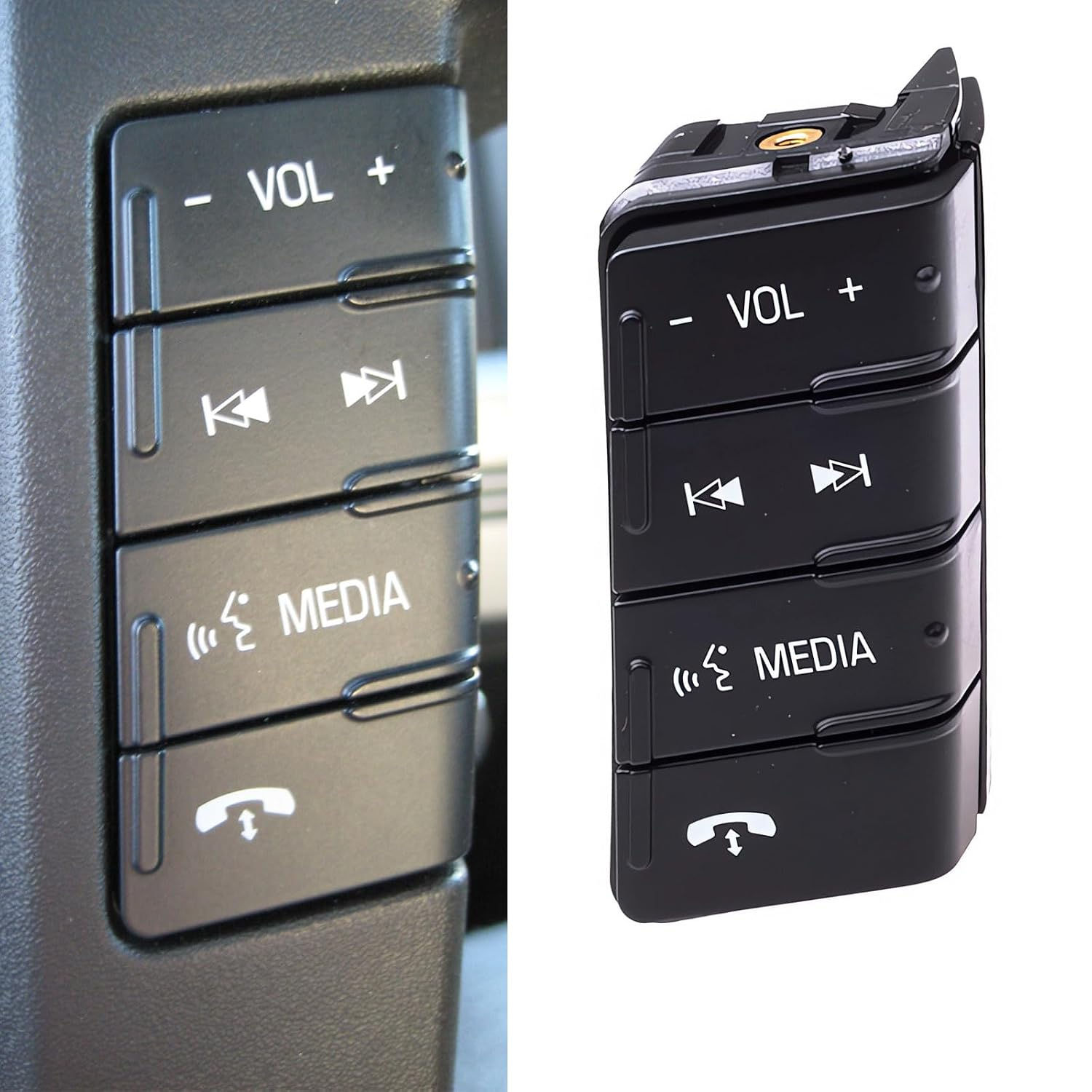 YUNHECAM Steering Wheel Audio Control Switch Button for Ford F-150-5351K6