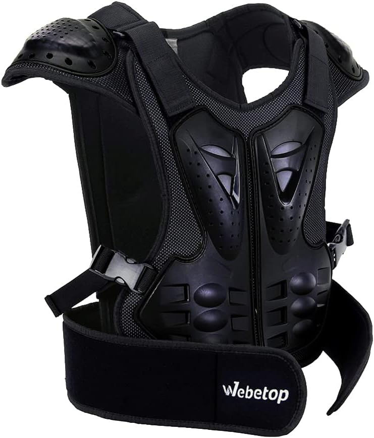 Webetop Adults Dirt Bike Body Chest Spine Protector Armor Vest for Skiing