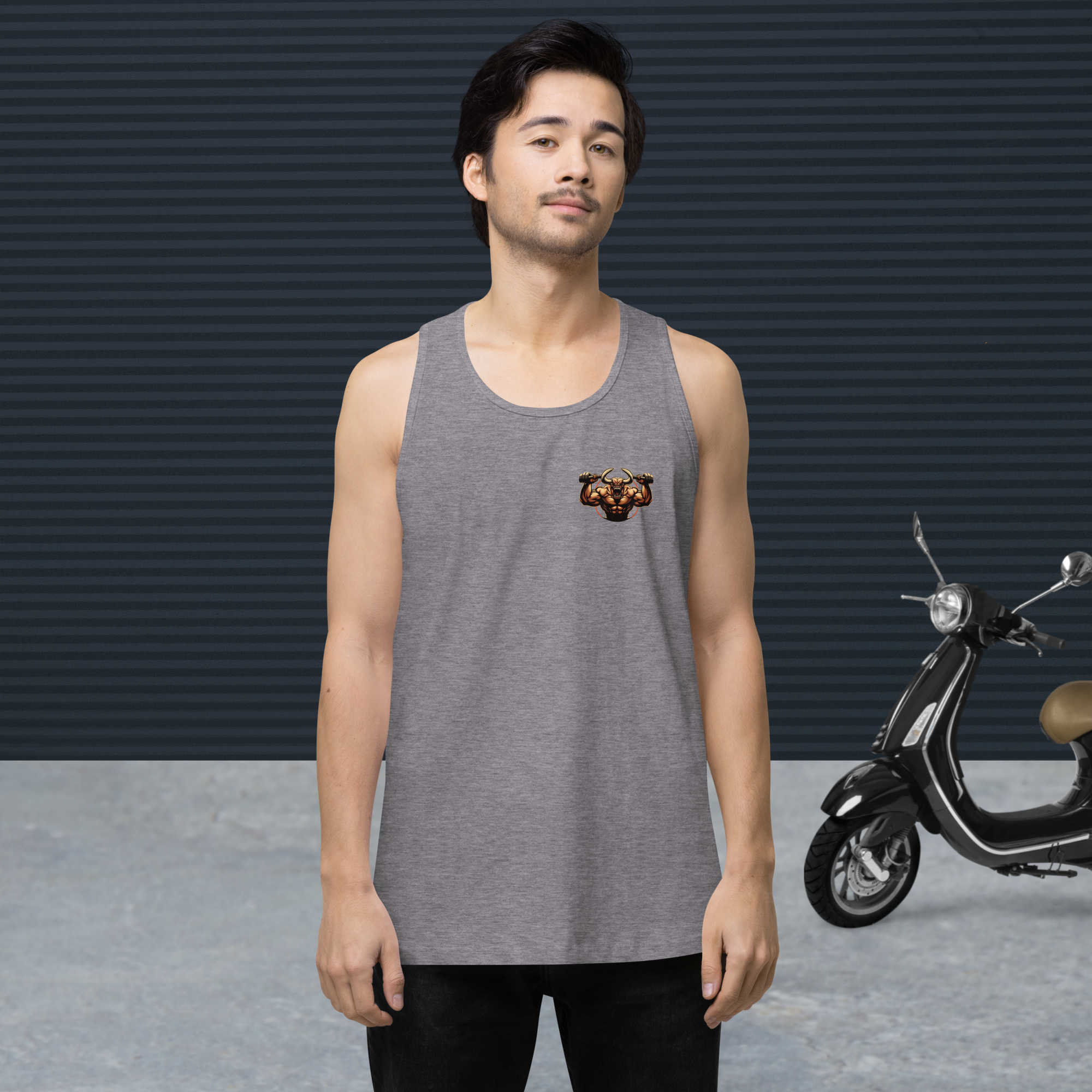 Bull Lifting Barbell x The Wild Explorers Gym Collection Tanktop