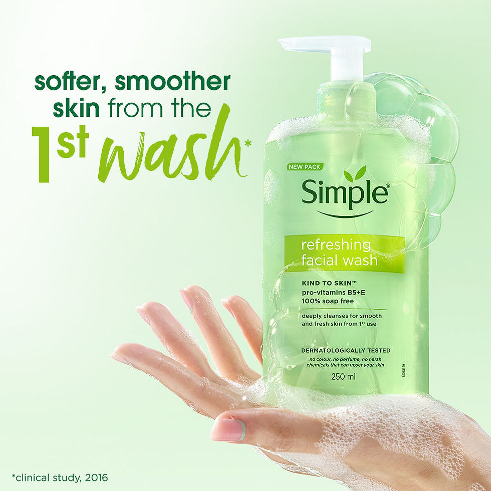 Thumbnail: Simple -  Kind to Skin Refreshing Facewash Mild Face Wash(sensitive skin)