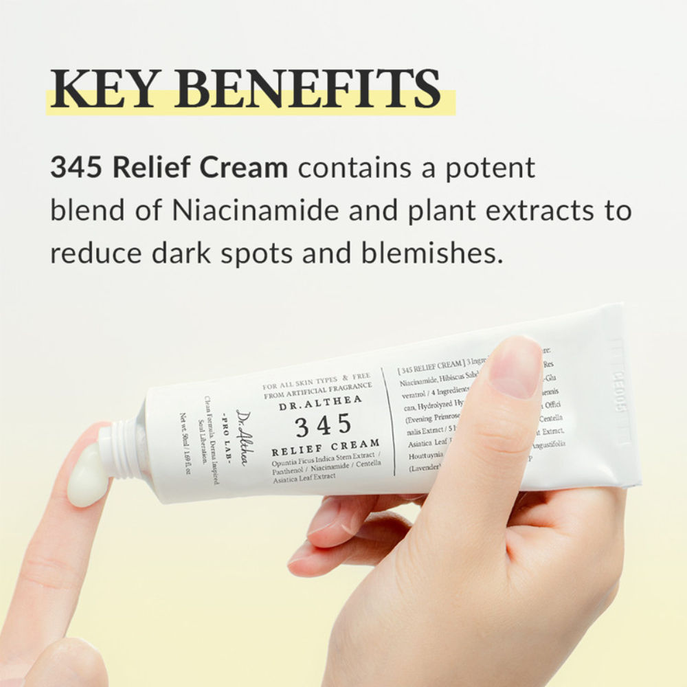 Dr.Althea -  345 Relief Cream: Soothing & Barrier Repair Cream with power of Nia
