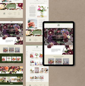 Online Florist Website | The Curious Rabbit by Flow Cre8tive — soft pastel palette with delicate floral illustrations.