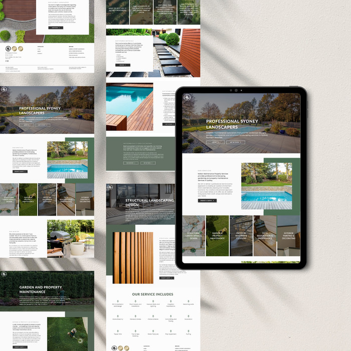 Flow Cre8tive Web Design Studio | Motion Maintenance Property Services — professional digital presence for landscaping and maintenance