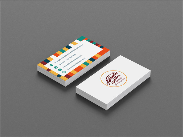 Authentic Pilates Business Card design 