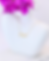 Single scripted necklace, pink flower, white vase, featured in cosmo, featured in cosmopolitan magazine