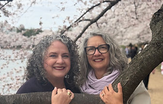 Pic of Ronni and Jennie under cherry tree