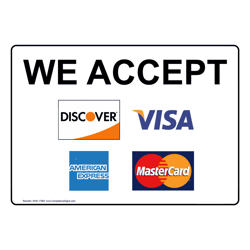 All major credit cards accepted