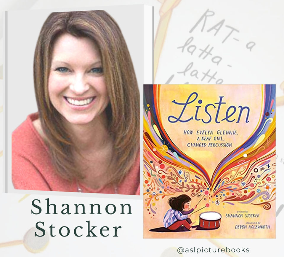 Listen Listen by Shannon Stocker, the true story of Deaf percussionist Evelyn Glennie