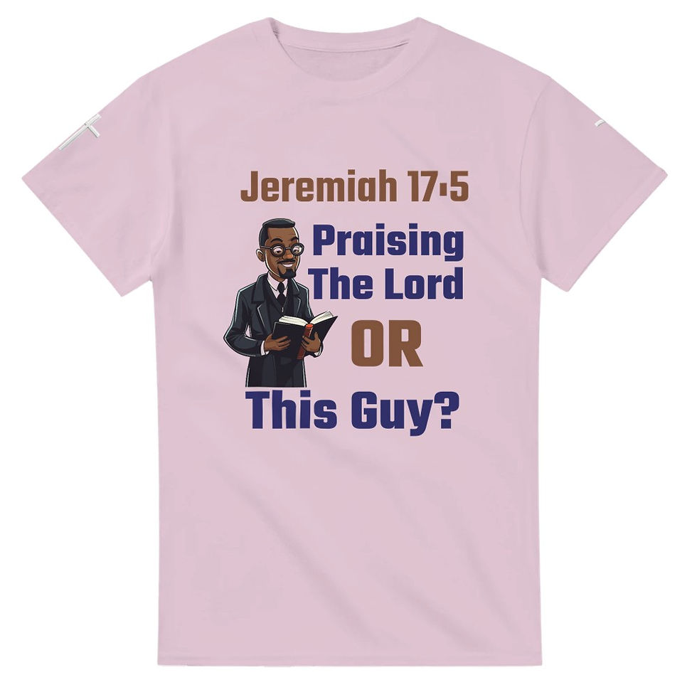 Thumbnail: Idolizing Church Leaders Tee-Shirt: 'Praising The Lord OR This Guy?'
