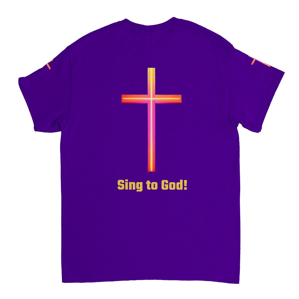 Thumbnail: Black Church Shirt: 'I Can't Really Sing, But God Loves My Song'