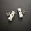 Thumbnail: Constellation Geometry Earposts/Brushed Silver