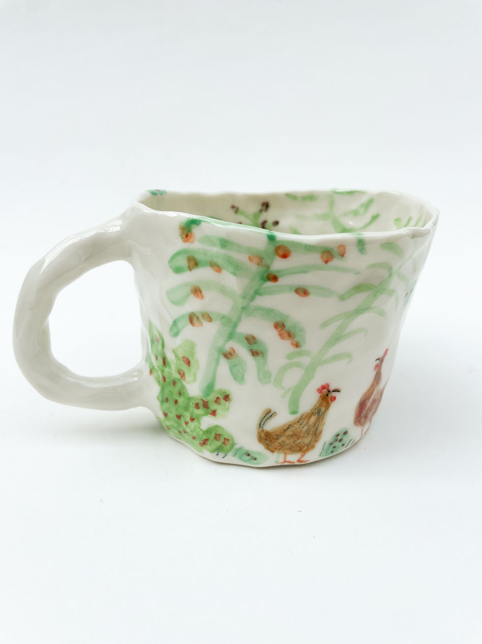 Thumbnail: Porcelain feeding the chickens mug