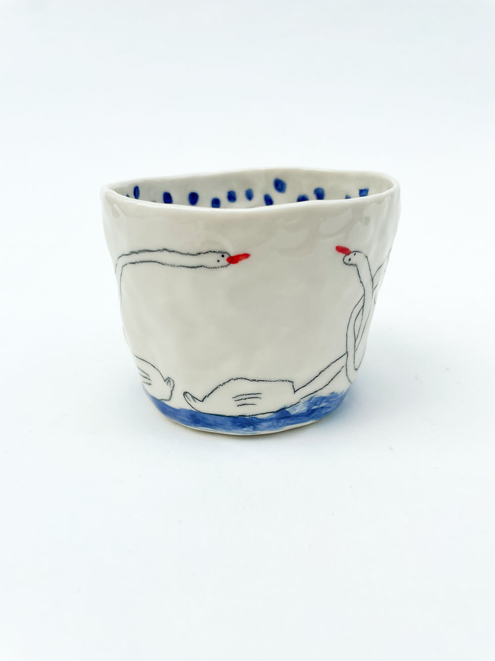 Thumbnail: Porcelain swan cup
