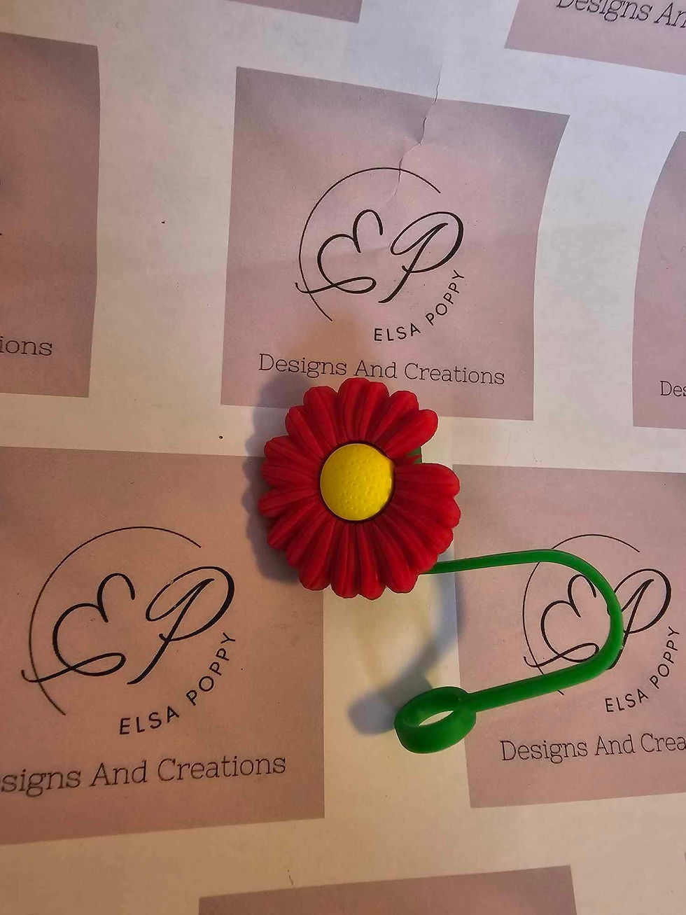 Thumbnail: Flower and cloud straw toppers- assorted 