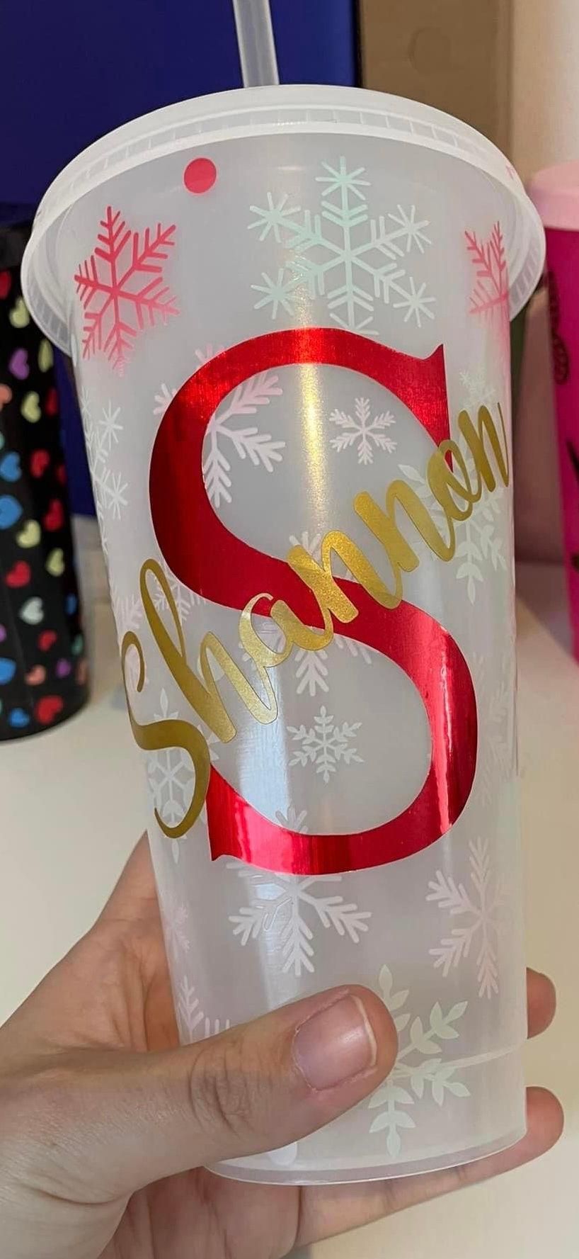 Thumbnail: Custom Colour Changing Letter And Name Cold Cup