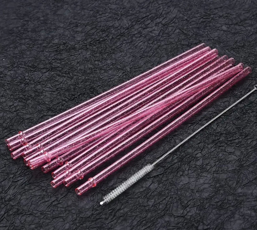 Thumbnail: Replacement straws- glitter and solid colour- individual 