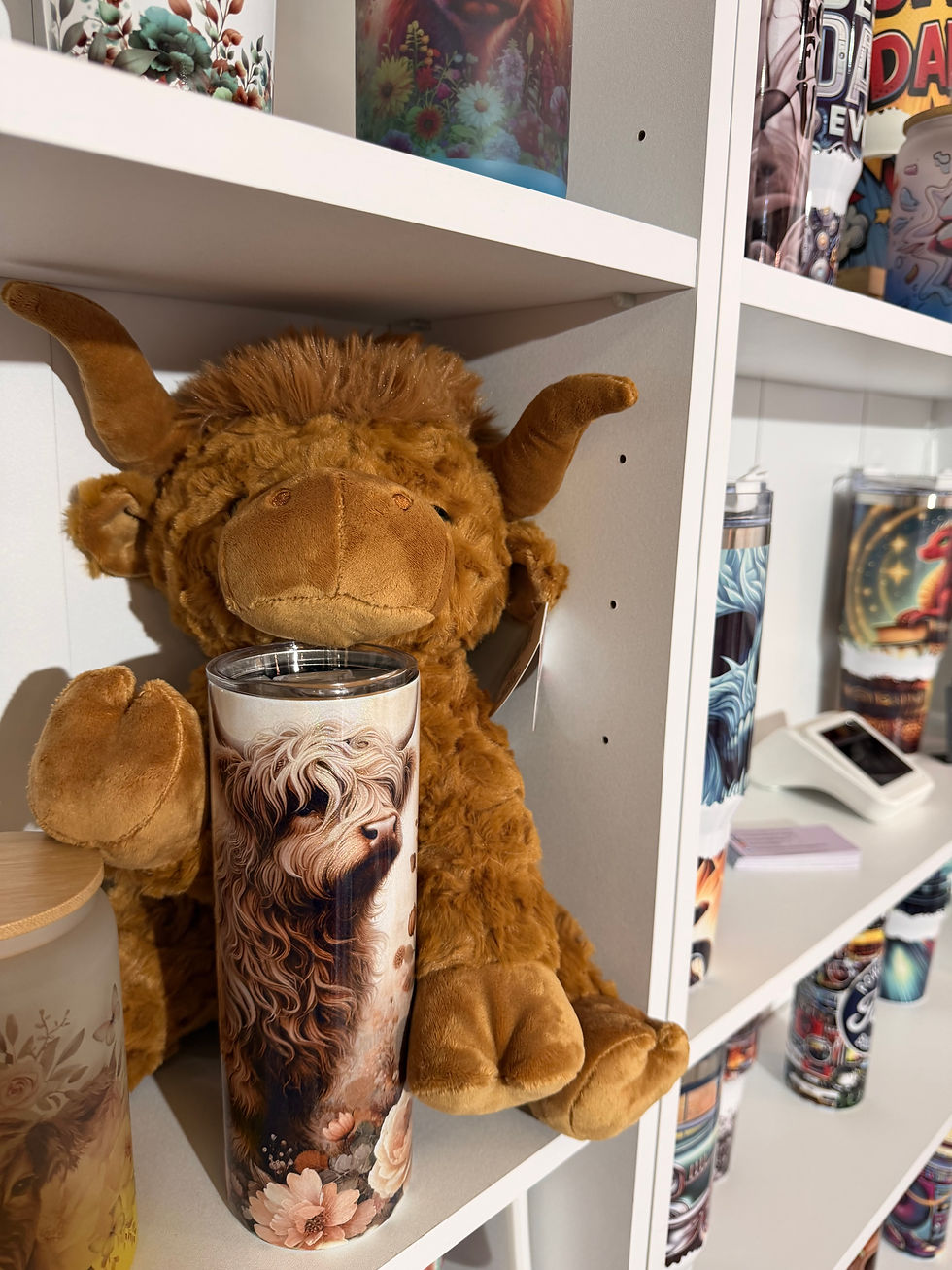 Thumbnail: Brown highland cow 20oz tumbler 