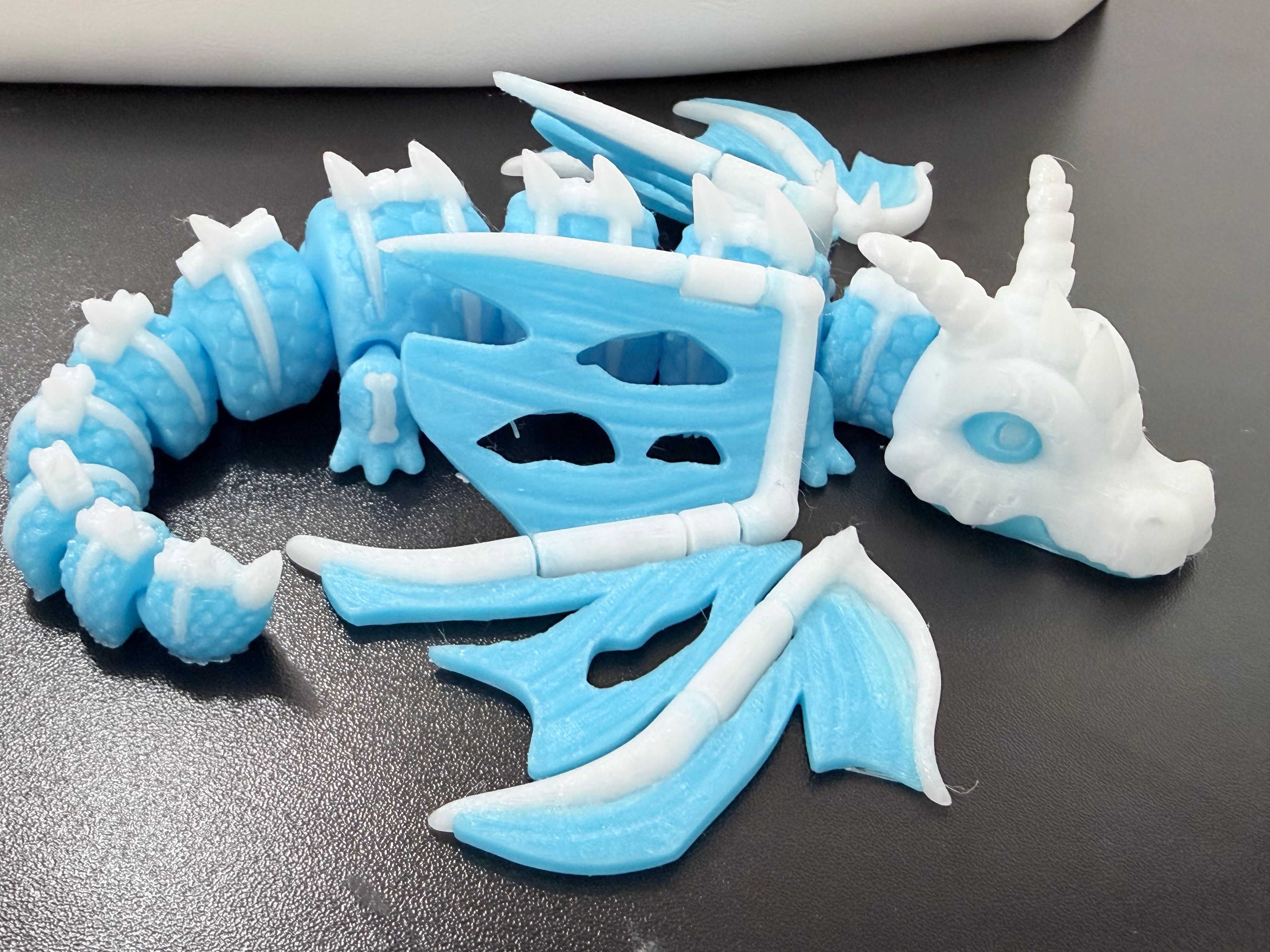 Blue Elder Bone Dragon (Glow in the Dark)