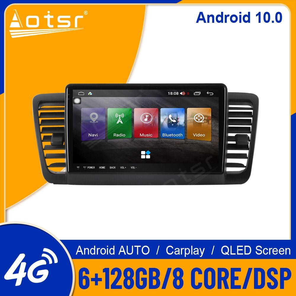 6+128G for Subaru Outback 3 Legacy 4 2003-09 Android10.0 Tesla Screen Car Multim
