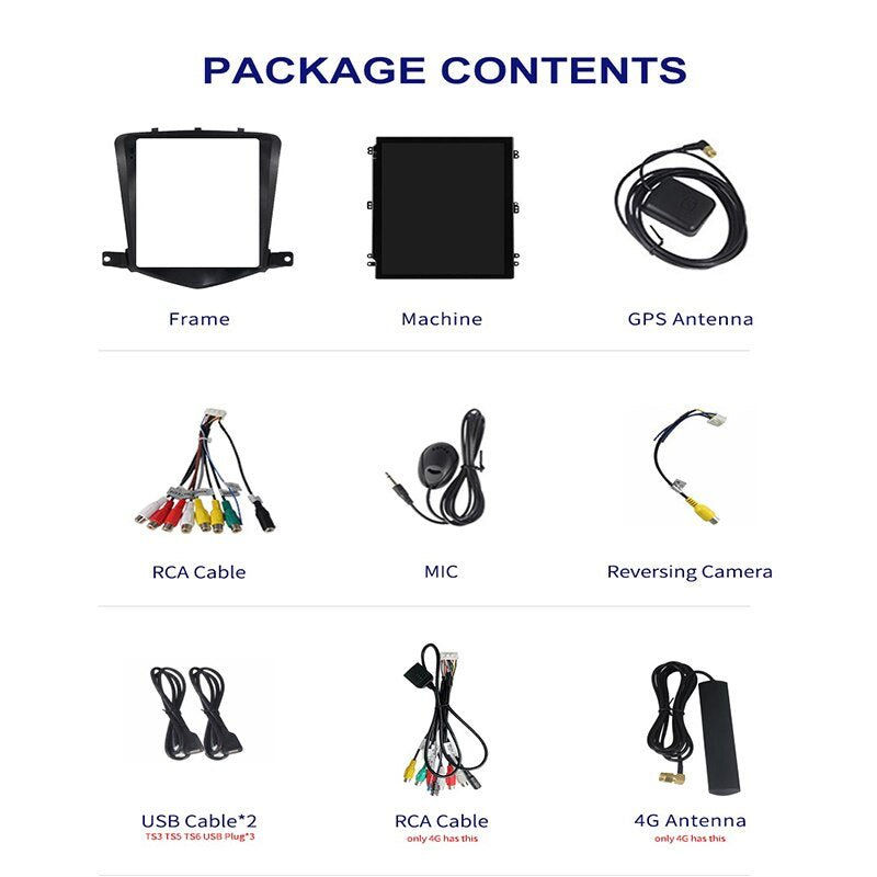 Miniatura: 8+128G Android 11 Car Radio Multimedia Video Player for Chevrolet Cruze J300 200