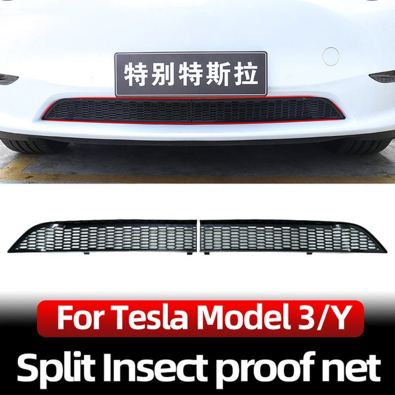 الصورة المصغرة: مصد سفلي للسيارة مضاد للحشرات لشبكة تسلا موديل Y موديل 3 2016-2023 مضاد للغبار ص