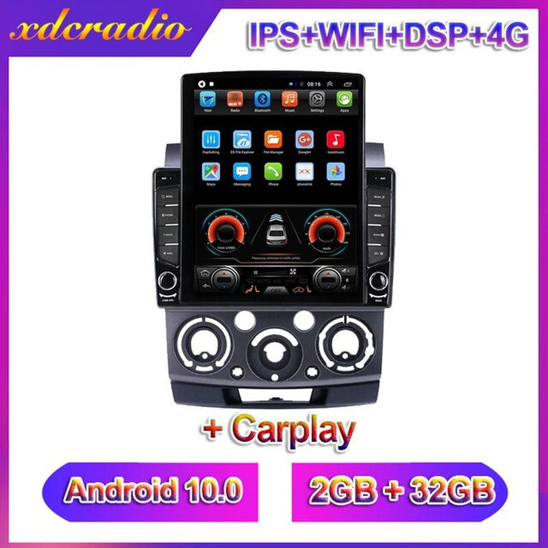縮圖：Xdcradio 10.4 英寸 Android 10.0 特斯拉风格垂直屏幕 适用于福特 Everest Ranger
