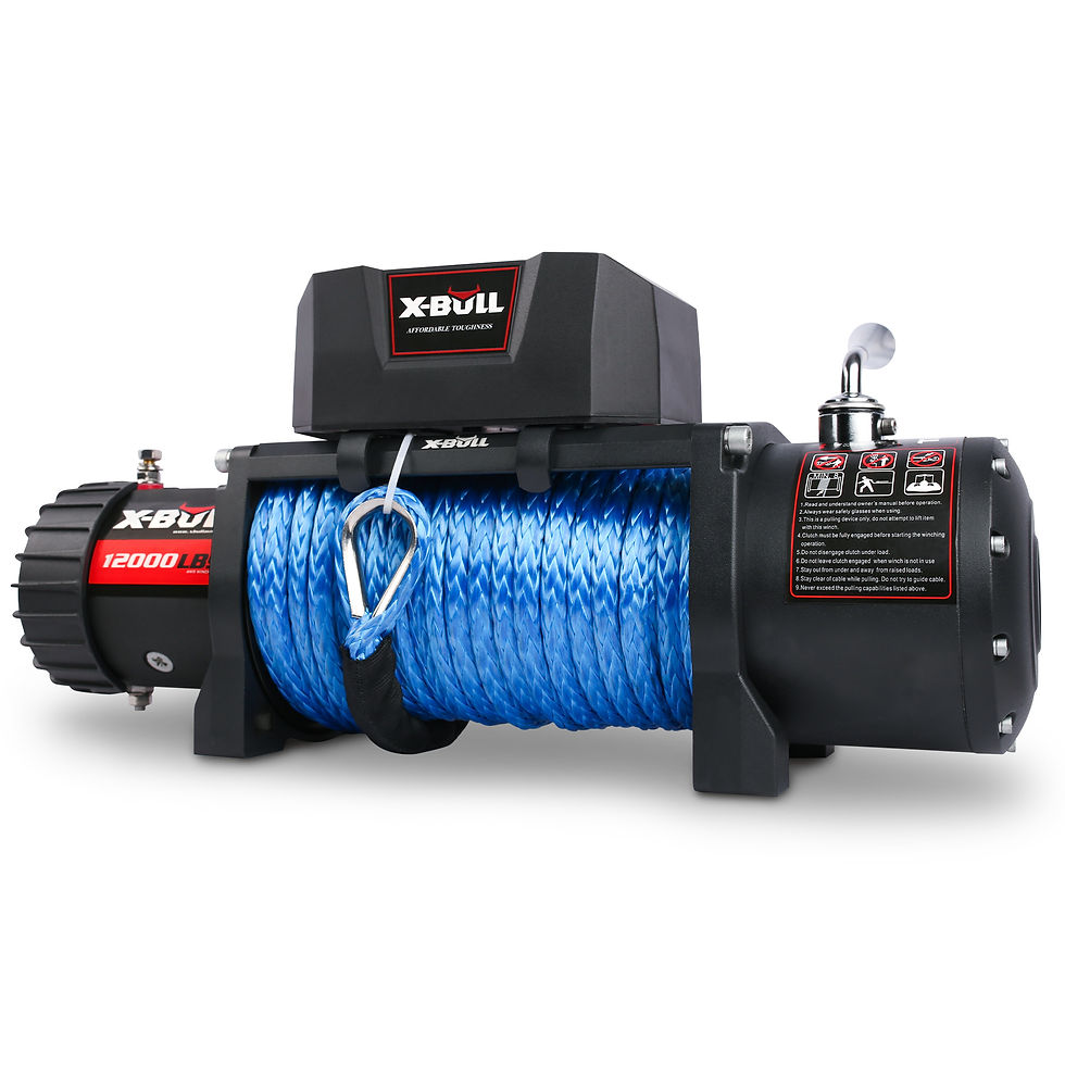 Indexkép: X-BULL 12000 lbs Electric Winch Synthetic Rope Trailer Towing 12V Truck Jeep SUV