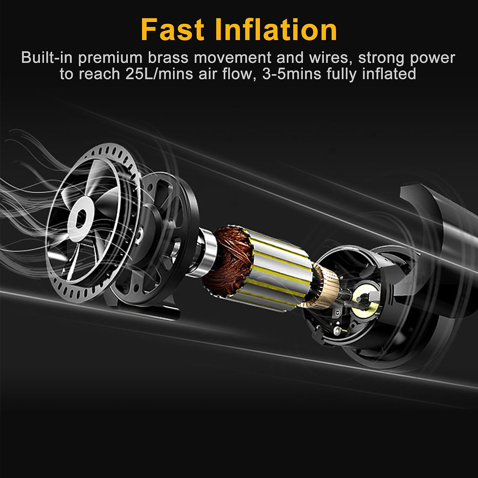 Indexkép: Tire Inflator 12V DC 120W 150PSI Tire Pump w/LCD Electric Air Compressor Pump 25