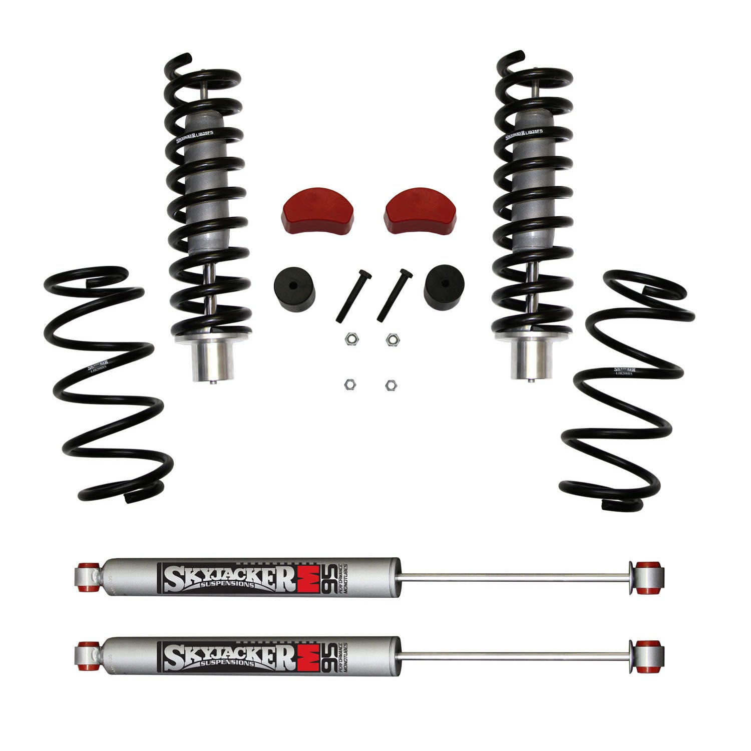Suspension Lift Kit w/Shock M95 Performance Shocks 2.5-3.5 Inch Lift 07-11 Dodge