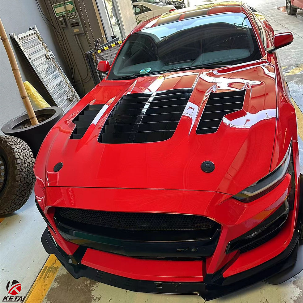 Miniatura: High Quality GT500 KR Style Aluminum Hood Car Bumper For Ford Mustang 2018-2022