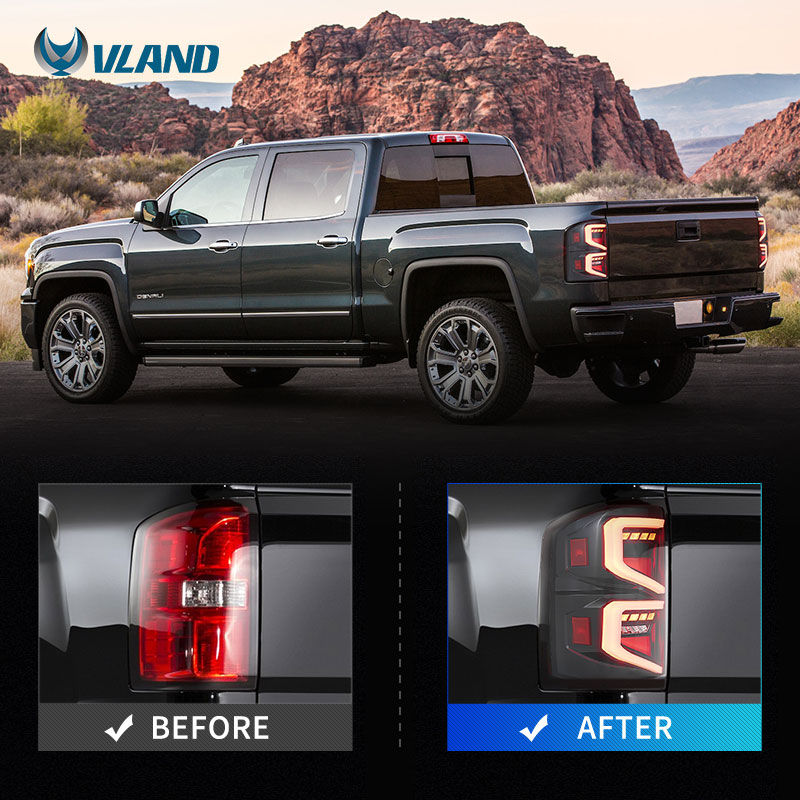 Miniatura: New Style Taillights With Sequential Turn Signal 2014-2018 Tail Light For GMC S