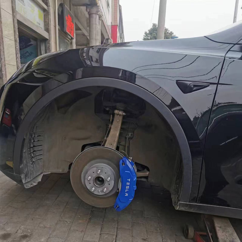 Miniatura: ForTesla model 3 Y X S brake pad cover Caliper cover ABS Red Blue carbon fiber 