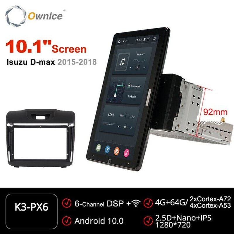 Miniatura: 1080P Tesla PX6 Android 10 Car DVD Player Rotatable IPS GPS Multimedia for Chevr