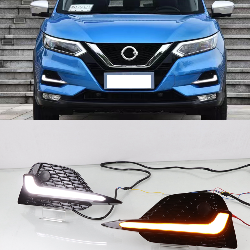 Auto Daytime Running Light LED DRL Front Foglight Head Fog Lamp Two Color Body