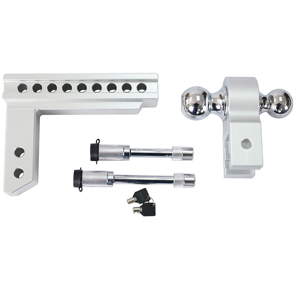 Miniatura: Alu Adjustable Trailer Drop Hitch,2inch receiver,8 inch adjustable