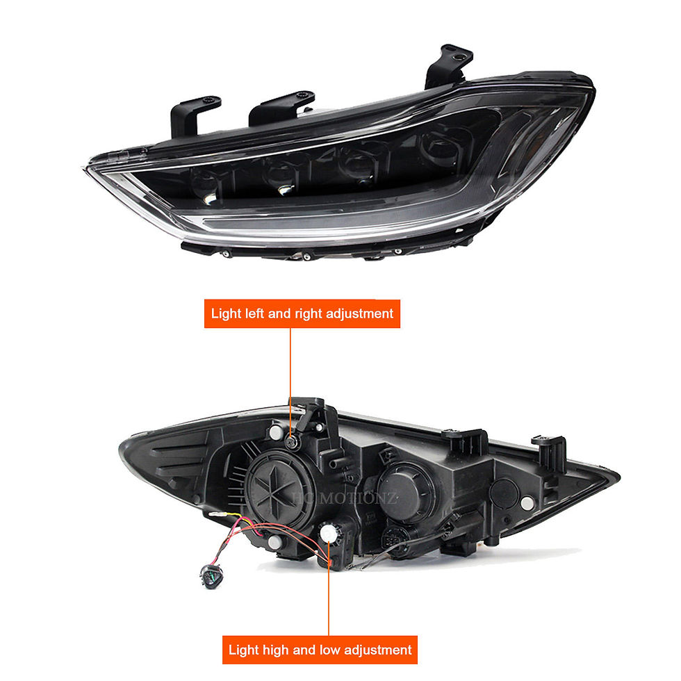 Miniatura: HCmotion Manufacturer 6th Gen Avante Animation DRL Head Lights 4 LED Lens 2016 